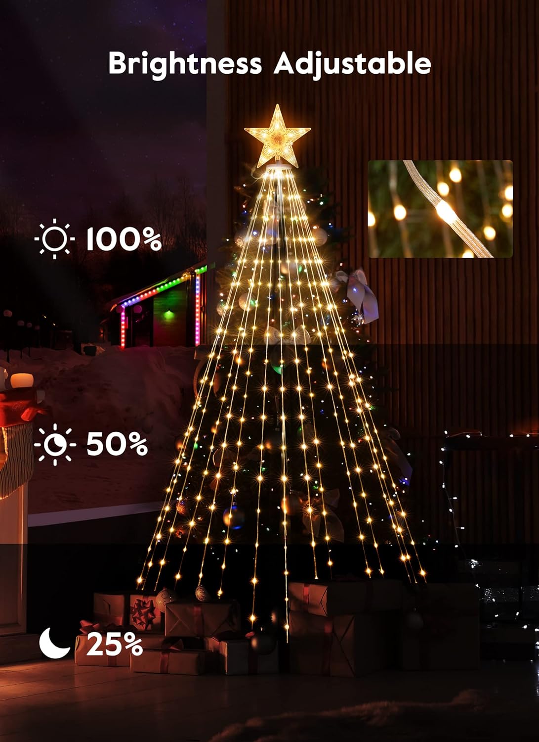 Smart LED Cone Stand Christmas Tree Lights - 2024 Version