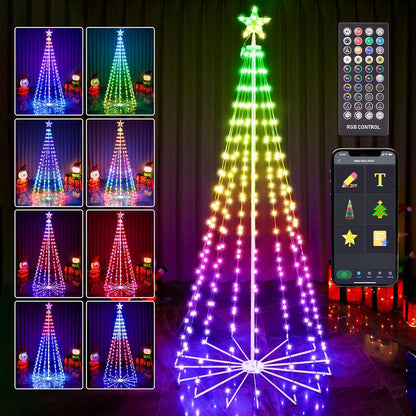 Smart LED Cone Stand Christmas Tree Lights - 2024 Version