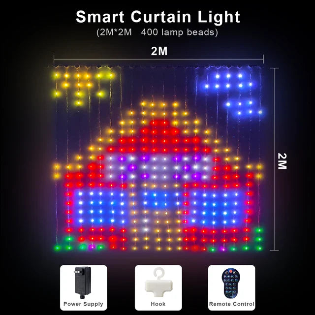 Smart Curtain LED String Lights