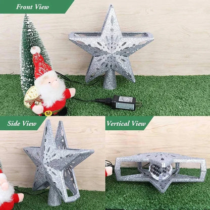 3D LED Light Projector Christmas Tree Topper