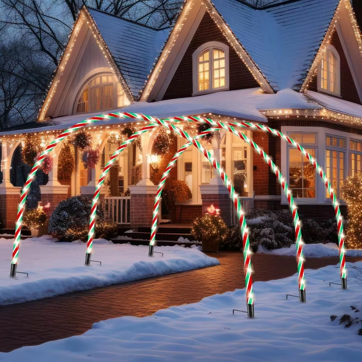 Candy Cane LED Light Christmas Arch