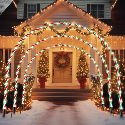 Candy Cane LED Light Christmas Arch